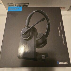 Wireless Headset with Mic for Work, Bluetooth Headset with Mic. New